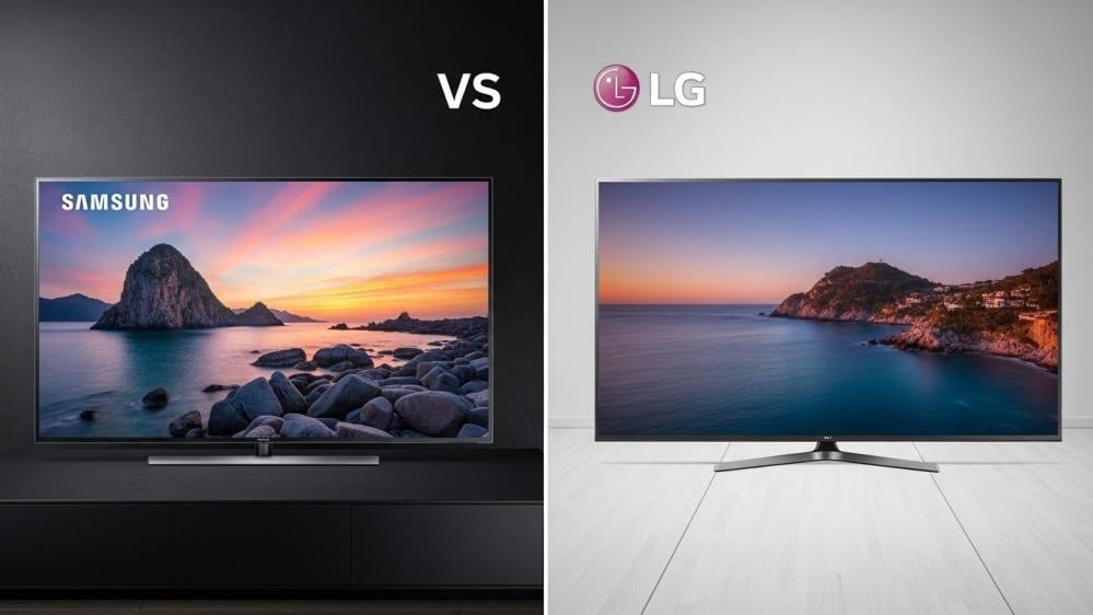 الفرق بين تلفزيون سامسونج وال جي-شركة الرؤيا المتحدة