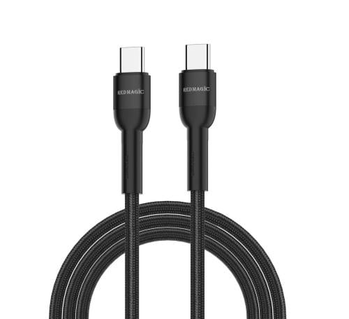 كيبل شحن تايب سي تايب سي 1.2 متر قماش مقاوم للقطع ماركة رد ماجيك