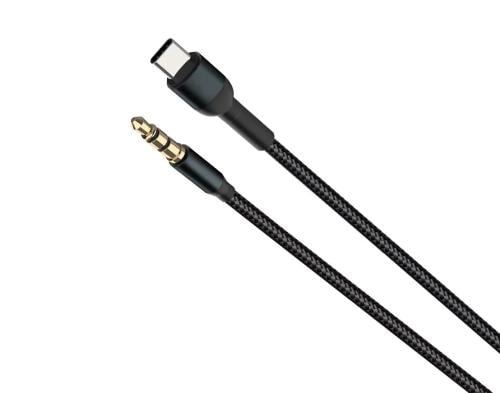 كيبل اوكس لنقل الصوت من تايب سي  الي السيارة او مكبر الصوت