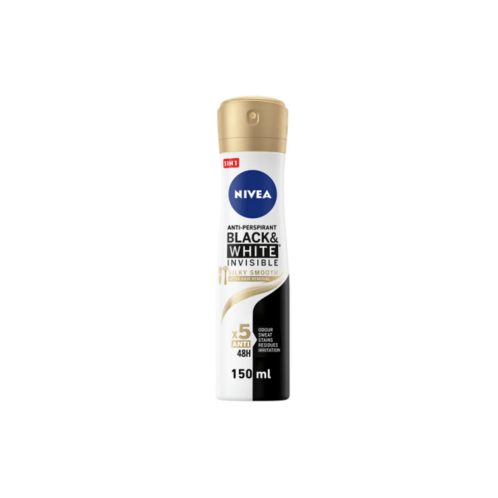 Nivea Black & White Silky Smooth Deodorant Spray For Women - 150ml - Ufresh