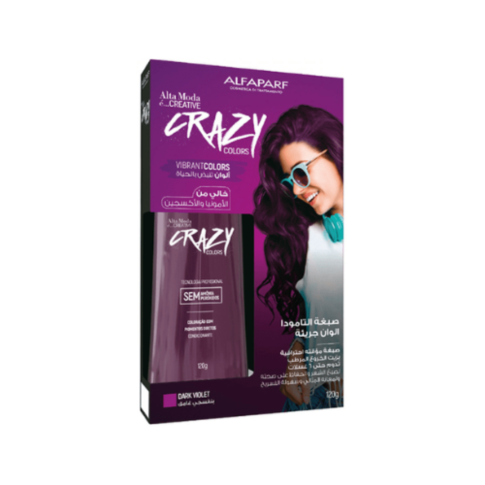 AlFAPARF MILANO Alta Moda Creative Crazy Colors - Dark Violet - 120 gm -  Ufresh