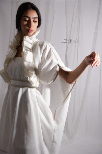 جلابية نسائية راقية من قماش اللينن