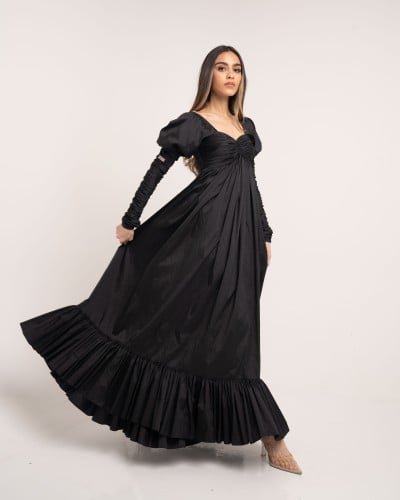 فستان مميز وناعم من خامة التفته الشانتون…………..