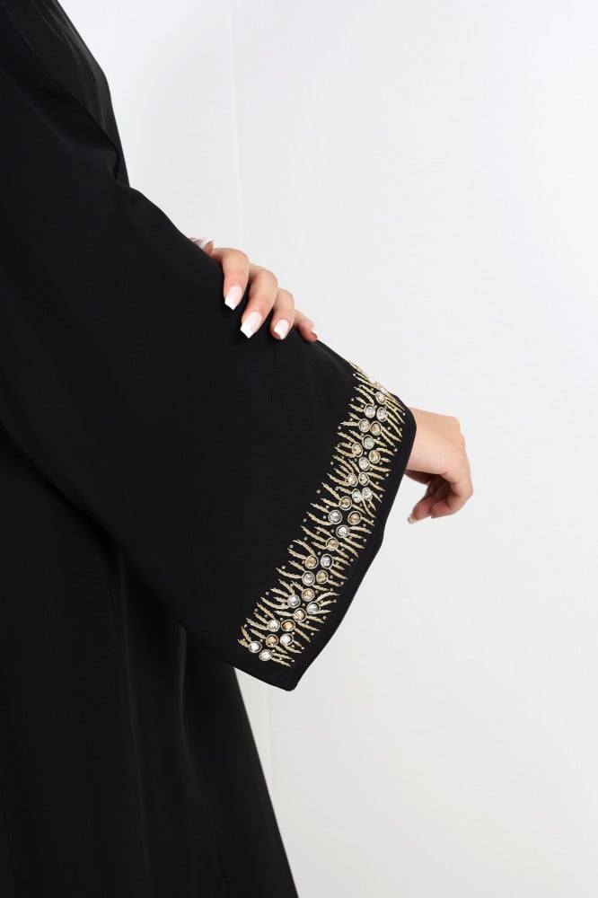 عباية صالونا بيرنا تطريز يدوي على الكم