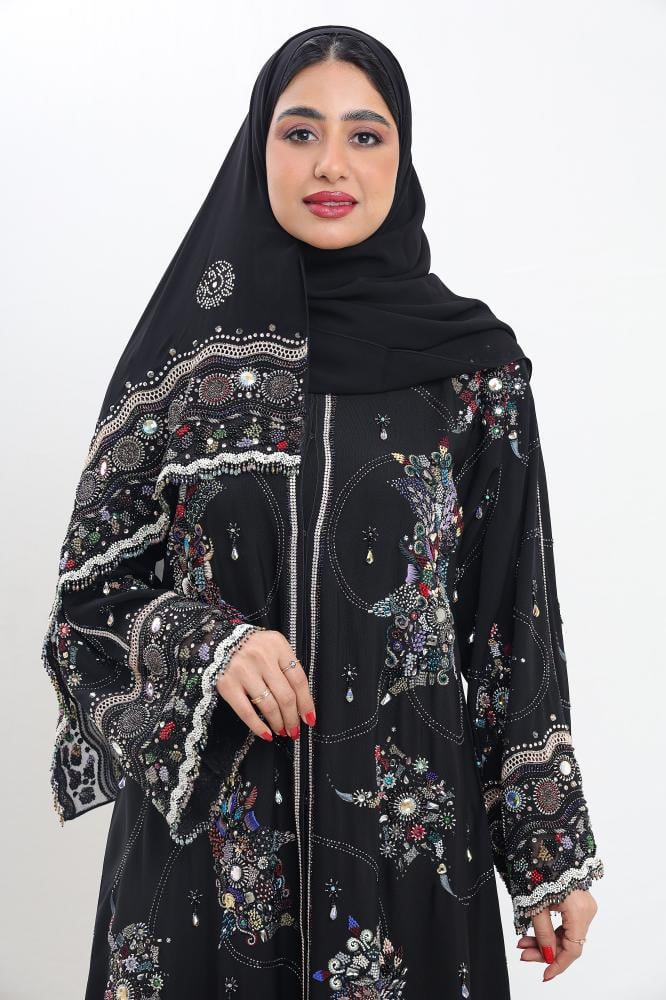 عباية صالونا سوارفسكي بارين