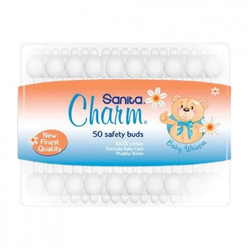 Safety  Cotton  Ear Buds Charm Baby 50pcs