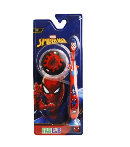 فاب لاب فرشه اسنان سبيدرمان مع يويو مضئ