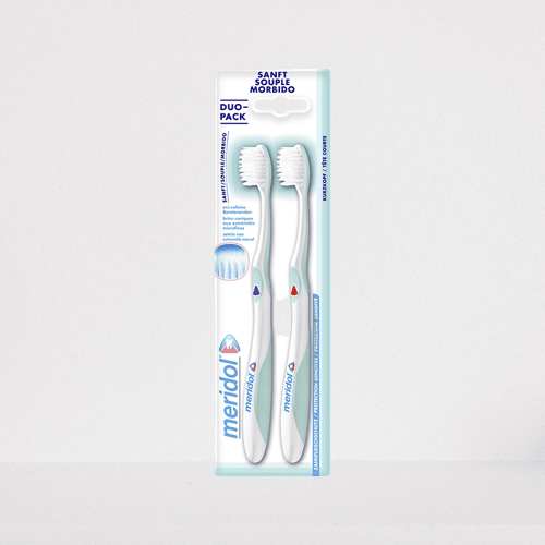فرشاة أسنان لحماية اللثة ناعمة  ميريدول - قطعتين