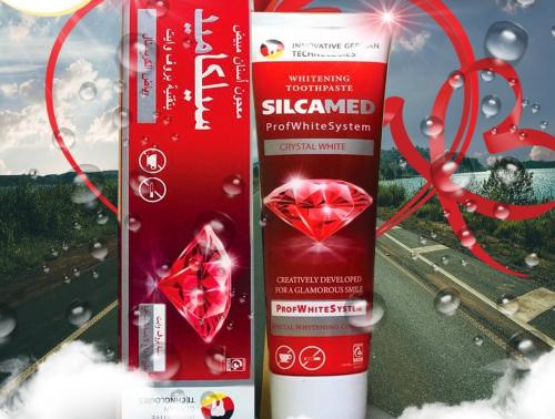 معجون اسنان مبيض سيلكاميد بياض كريستال