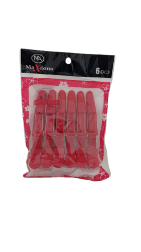 ملقاط كوفير بلاستك 3160 من ماكسدنا - 6 قطع