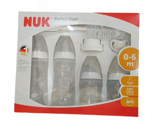 مجموعة البداية المثالية من عمر 0-6 شهور  لون أبيض إن يو كي