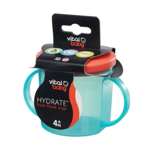 Free Flow Cup Hydrate 4M+ 444131 Vital Baby 200ml