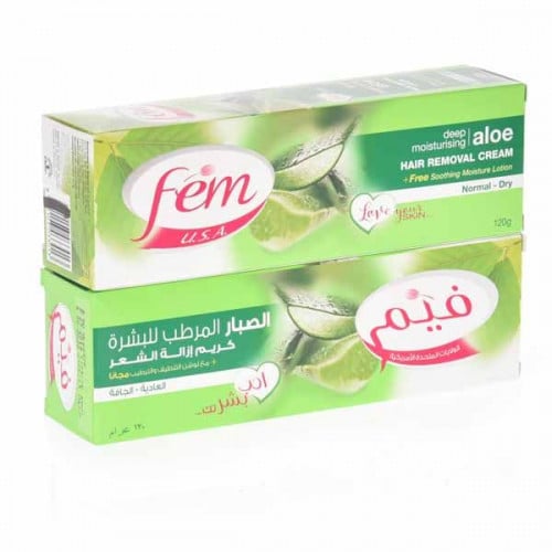 كريم  لإزالة الشعر بالصبار  فيم  قطعتان   120جم