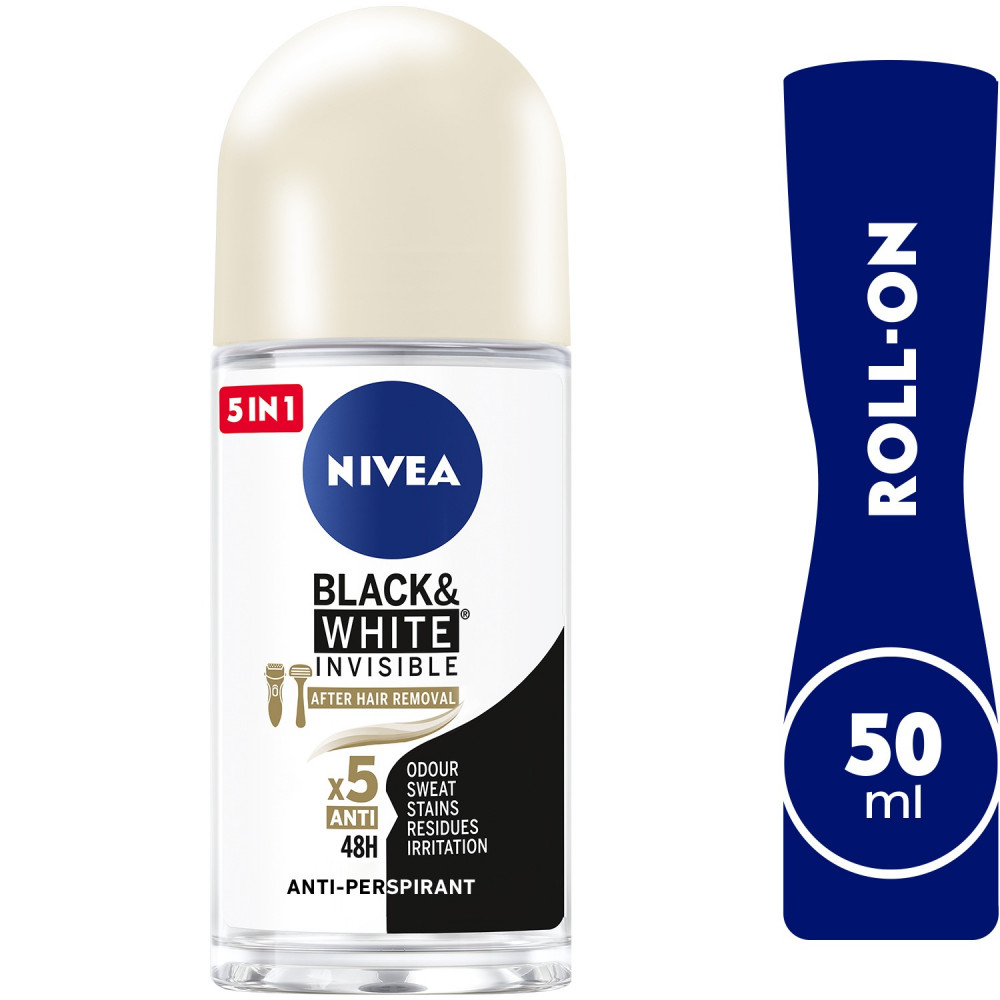 Uiterlijk Oogverblindend Meetbaar NIVEA Black & White Invisible Silky Smooth, Antiperspirant for Women, -  اكبر موقع الكتروني يلبي احتياجاتك اليومية