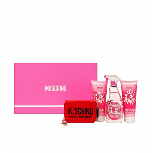 طقم بنك كوتير موشينو 4 قطع عطر 100مل & لوشن للجسم 100مل & جل الاستحمام 100مل & شنطة موسكينو