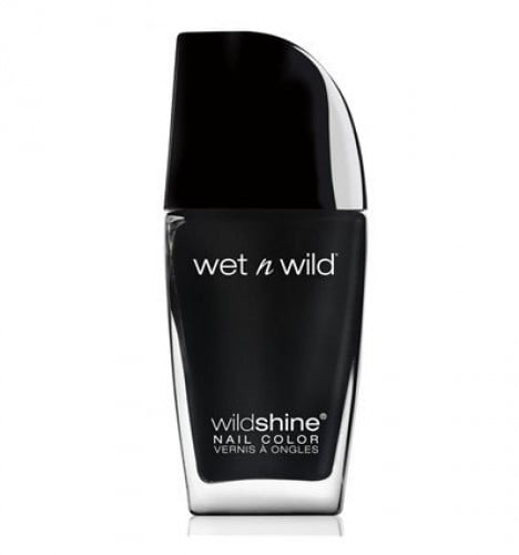 Wet n Wild Creamy Black Nail Polish E485D