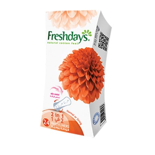 Normal Sanitary Napkins Fresh Days 12*25 2 in 1