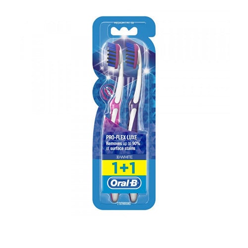 فرشاة أسنان فليكس للتبييض الثلاثي    1+1 مجانا  أورال بي