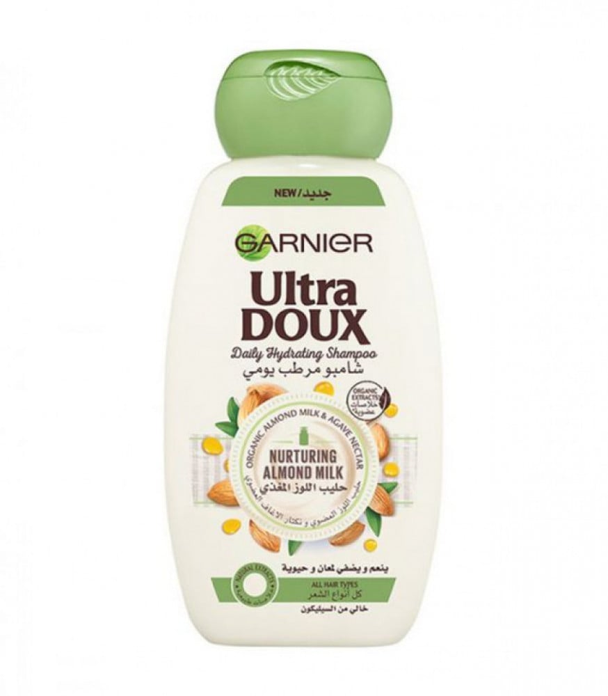 Garnier Ultra Doux Nourishing Almond Milk Shampoo 200ml - اكبر يلبي احتياجاتك اليومية