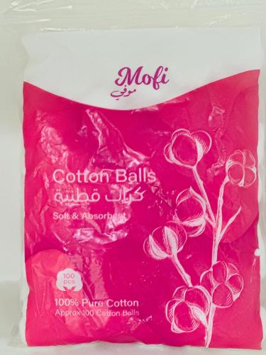 Soft Mauve Cotton Balls - 100 Pieces