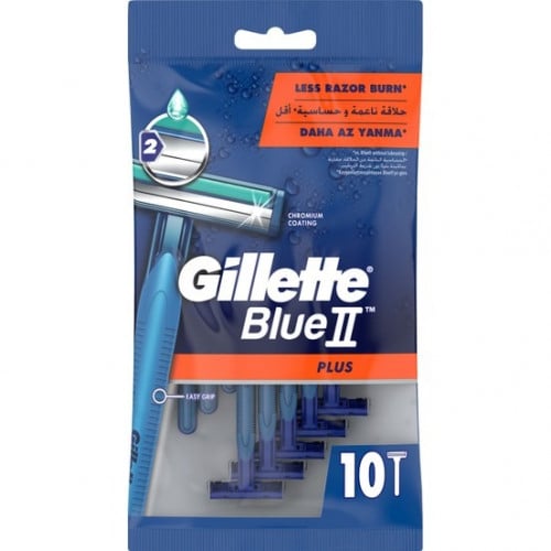Kwade trouw avond zuurgraad Gillette Smart Blue 2 Plus Razor, 10 blades - اكبر موقع الكتروني يلبي  احتياجاتك اليومية