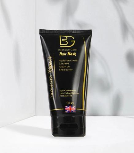 بي جي العناية المركزة قناع للشعر بزيت الارغان والهيالورونيك 150 جرام