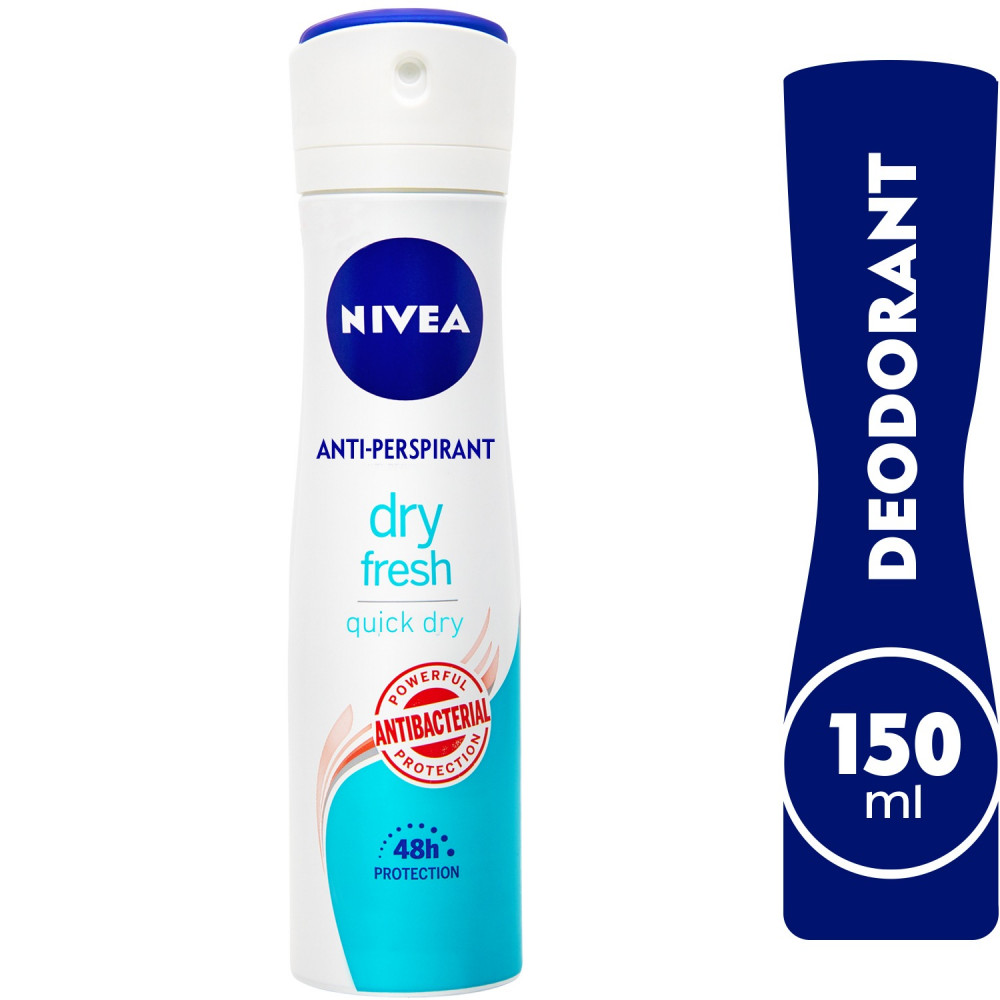 Slink Kracht houding NIVEA Dry Fresh, Antiperspirant for Women, Antibacterial Protection, - اكبر  موقع الكتروني يلبي احتياجاتك اليومية
