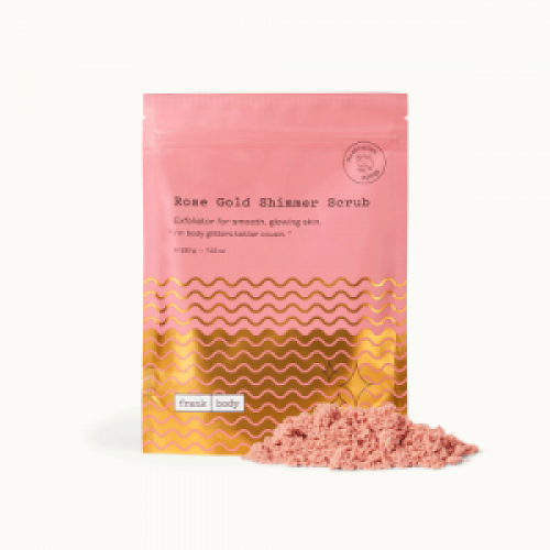 Frank Body Rose Gold Glitter Scrub 220g
