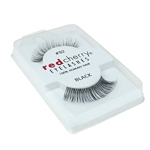 Black eyelashes red cherry 82