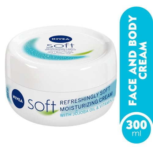 NIVEA Soft Refreshing & Moisturizing Cream, Jar 300ml - اكبر الكتروني يلبي احتياجاتك اليومية