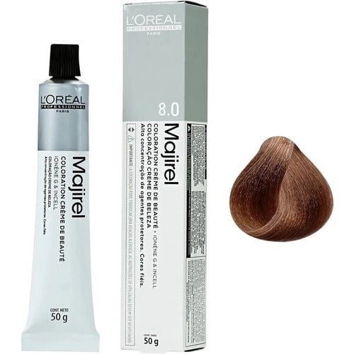 Hair dye No. 8.0 Loreal Majrel