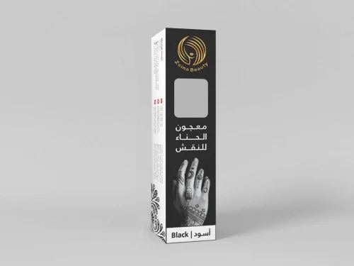 معجون حناء اسود للنقش من  زينة بيوتي