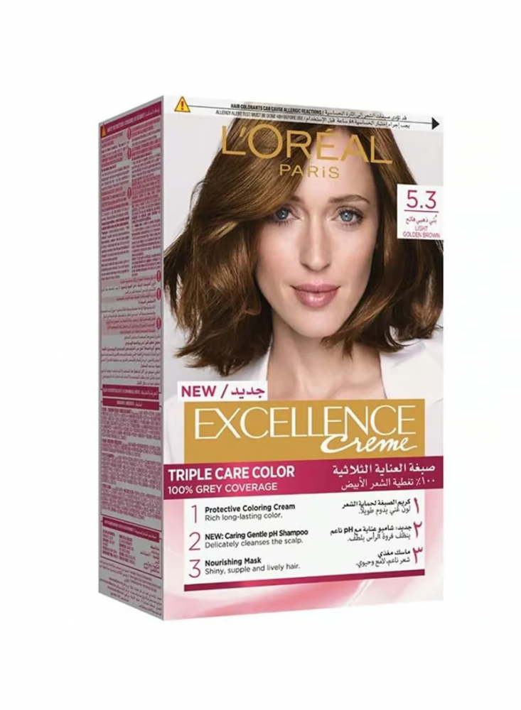 LOreal Professionnel Inoa Fundamental Permanent Hair Dye 53 Light  Golden Brown Online Beautiful Megamart  More