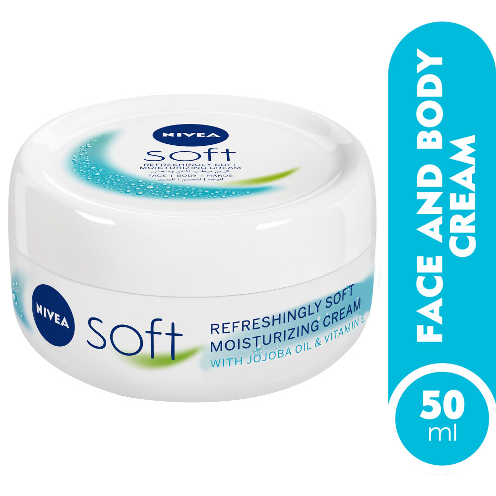 Versnellen avond Verhandeling NIVEA Soft Refreshing & Moisturizing Cream, Jar 50ml - اكبر موقع الكتروني  يلبي احتياجاتك اليومية