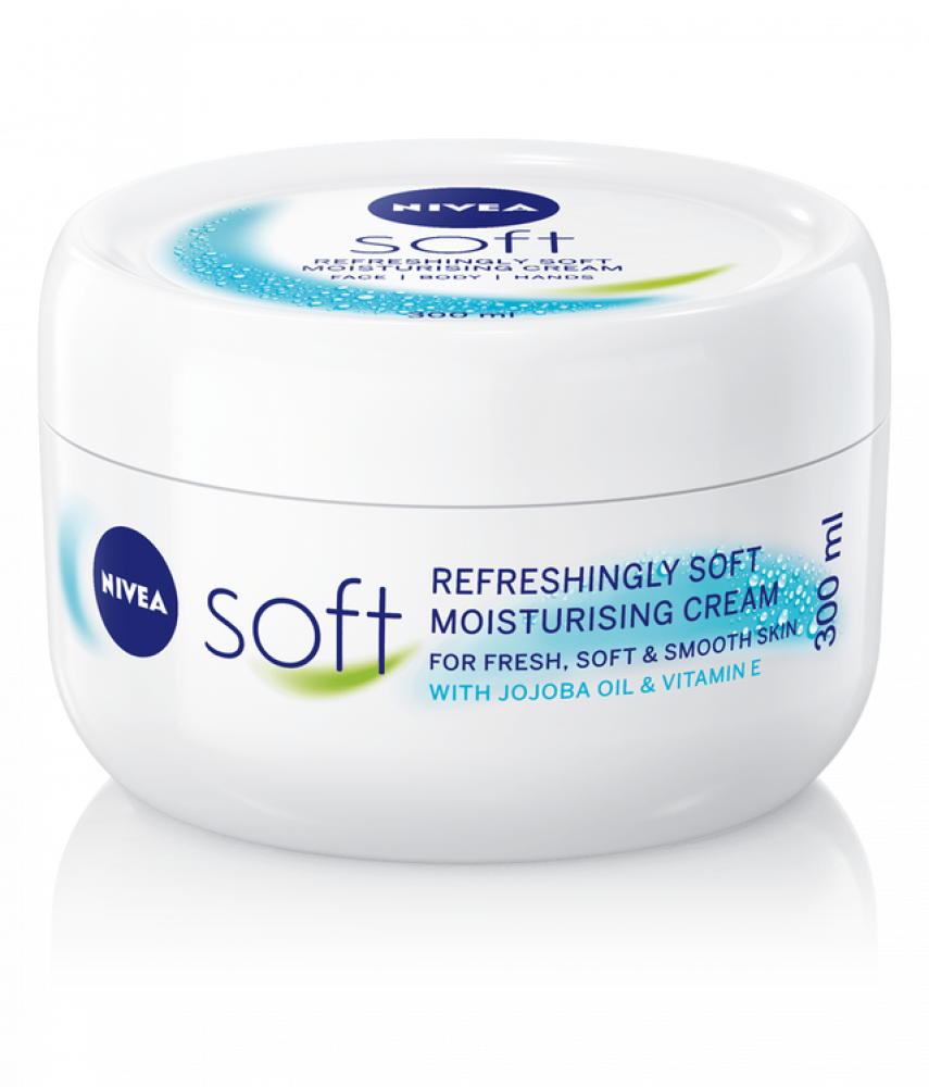 beschermen Syndicaat tussen NIVEA Soft Refreshing & Moisturizing Cream, Jar 300ml - اكبر موقع الكتروني  يلبي احتياجاتك اليومية