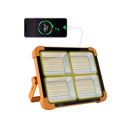 مصباح LED بالطاقة الشمسية قابل لإعادة الشحن