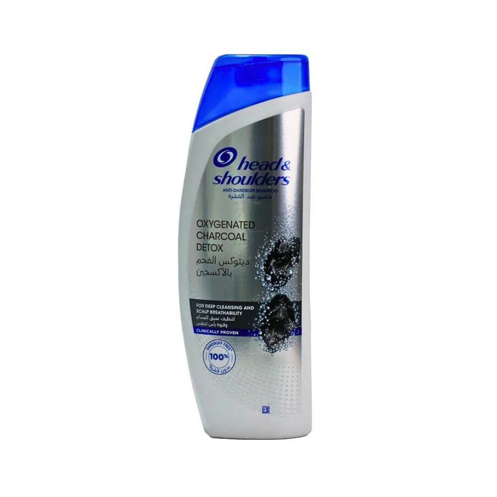 Head & Shoulders Oxygen Charcoal Detox Shampoo | Deep Scalp Cleansing & Anti-Dandruff 390ml