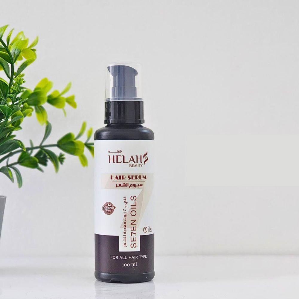 سيروم شعر غني ب7 زيوت مغذية للشعر من هيلة بيوتي 100 مل