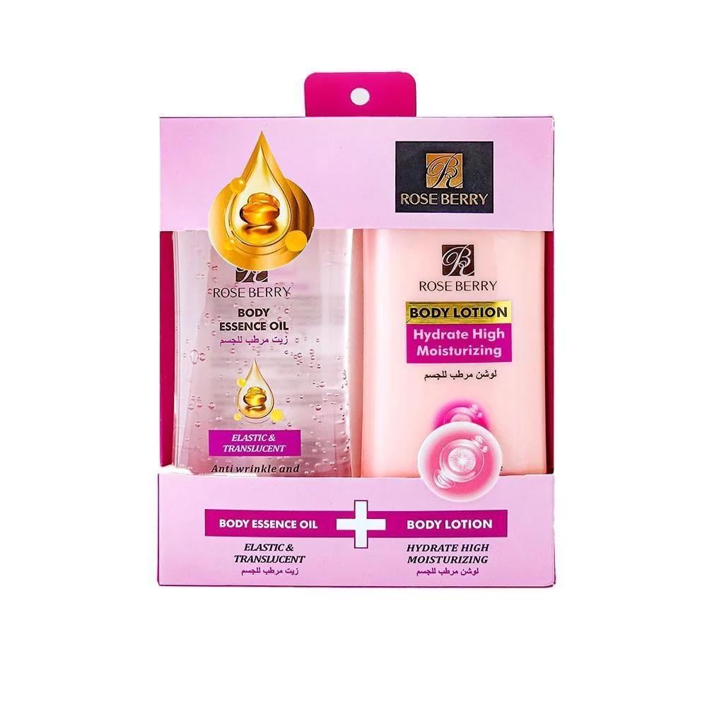 Rose Berry Moisturizing Lotion and Body Oil