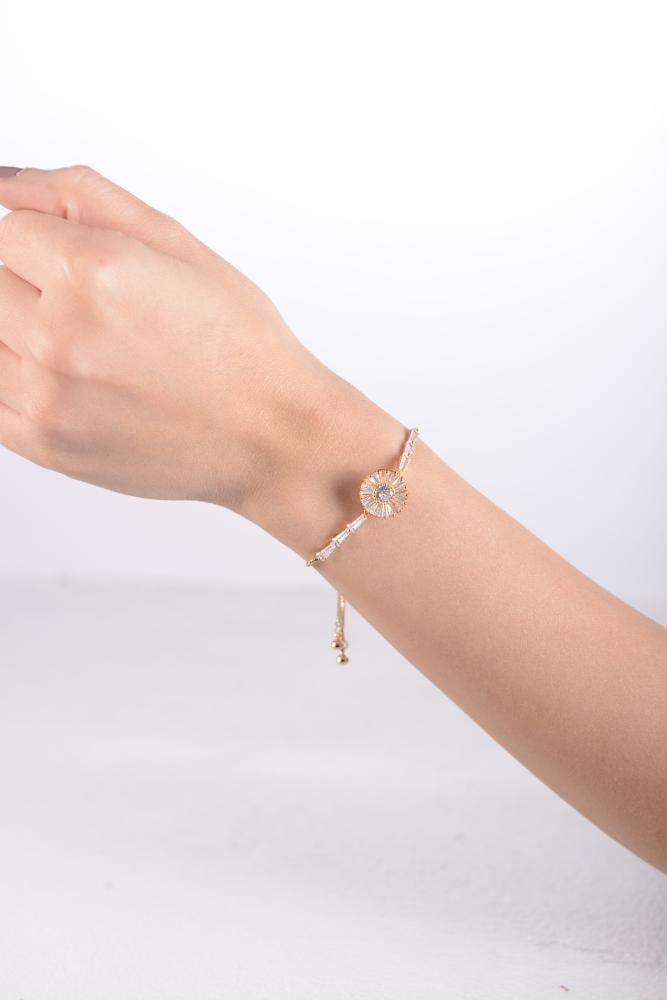 أسوارة نسائية لون ذهبي من لادون