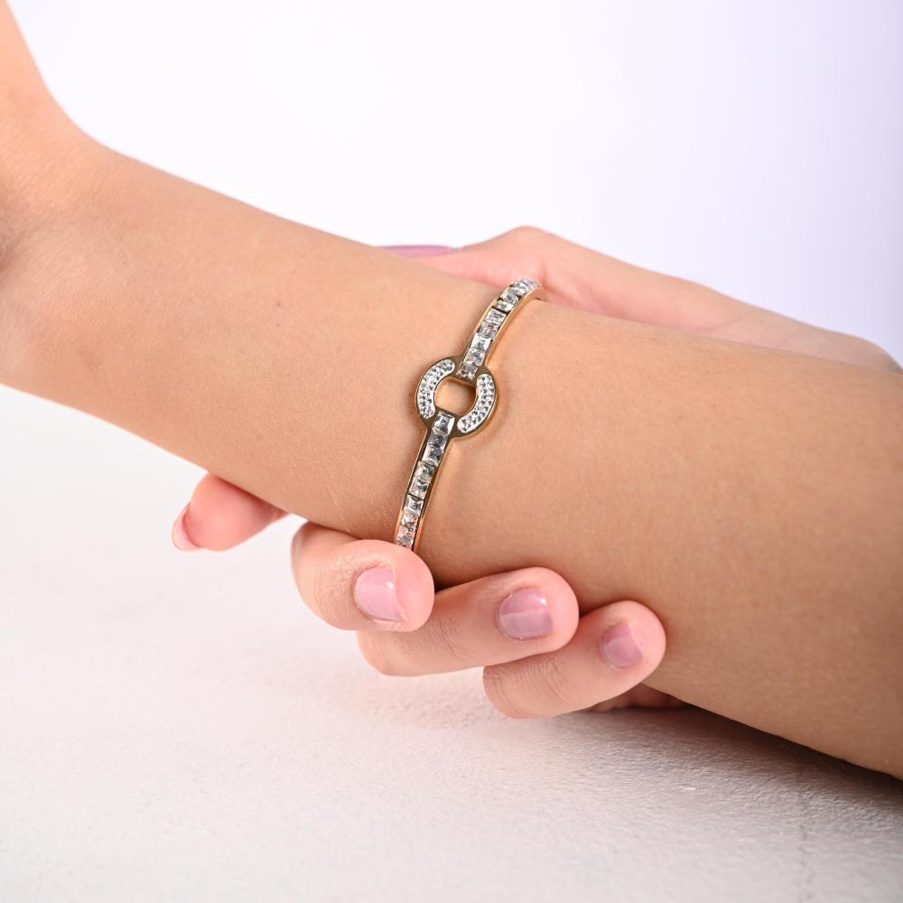 أسوارة نسائية لون ذهبي من لادون