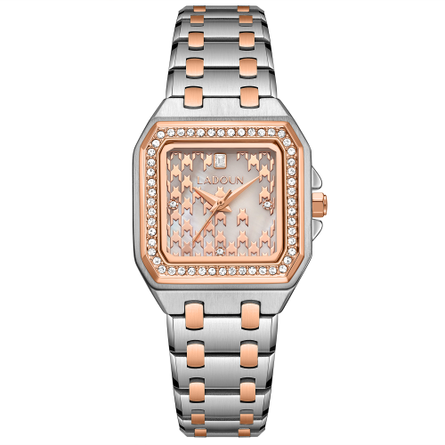 Women's Silver & Rose Gold Stainless Steel Watch from Ladoun
