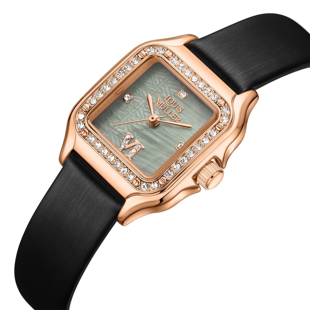 ساعة نسائية من لادون بلون روز بسير لون أسود