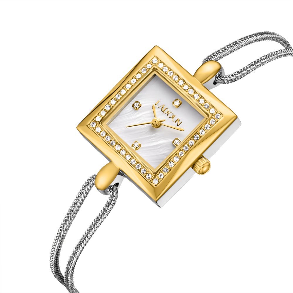 Women's Two-Tone Stainless Steel Watch from Ladoun – Silver & Gold