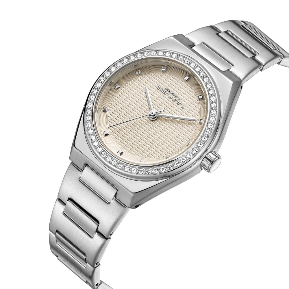 ساعة نسائية من لادون بلون فضي