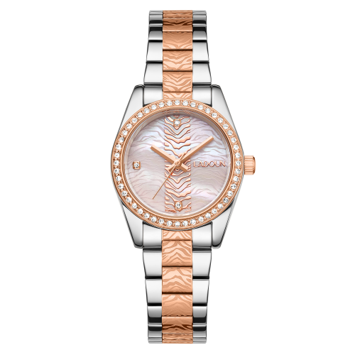 Women's Silver & Rose Gold Stainless Steel Watch from Ladoun