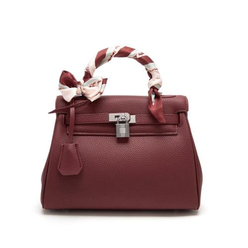 Women's Maroon Handbag from Ladoun