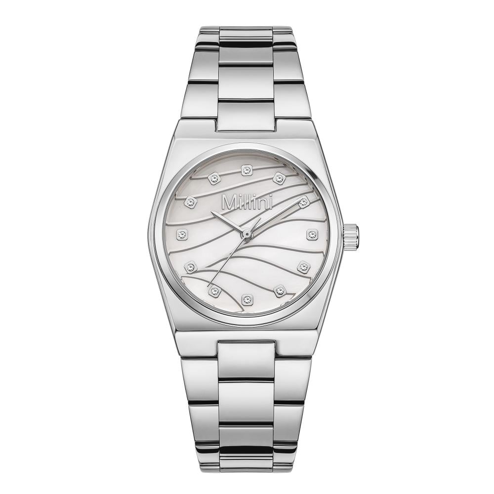 ساعة نسائية ستيل من لادون بلون فضي