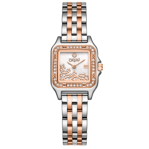 Women's Silver & Rose Gold Stainless Steel Watch from Ladoun