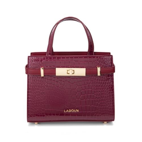 Women's Maroon Handbag from Ladoun